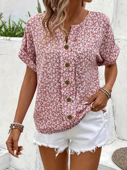 Mila / Blusa Floral Elegante y Casual