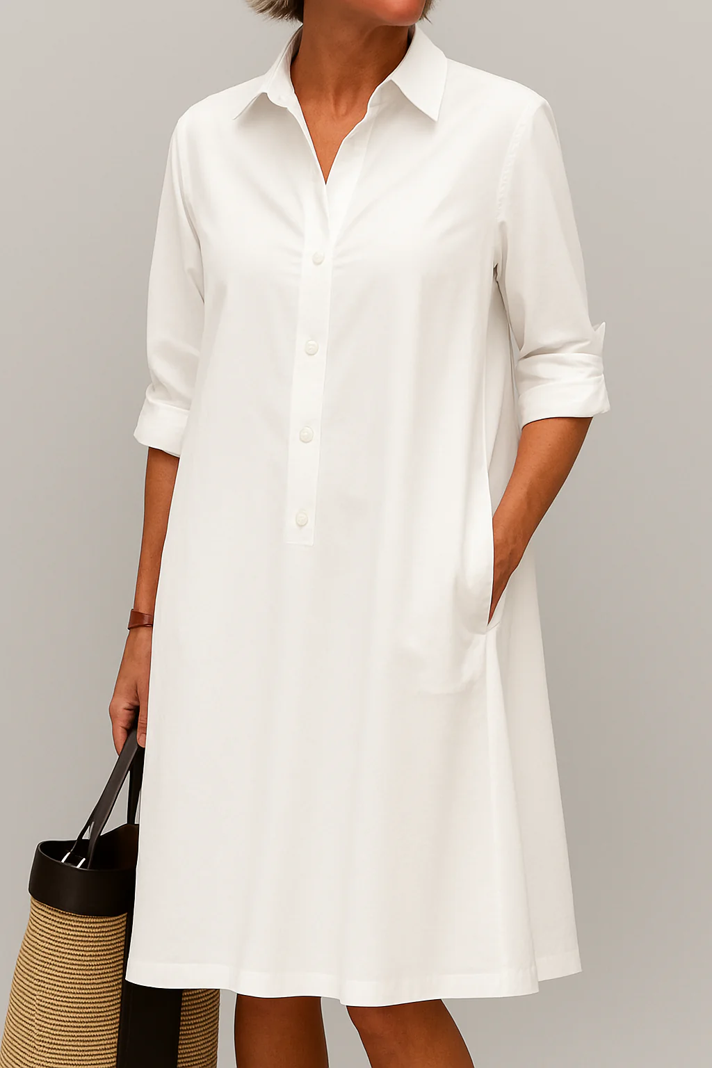 Lara / Vestido Camisero con Botones