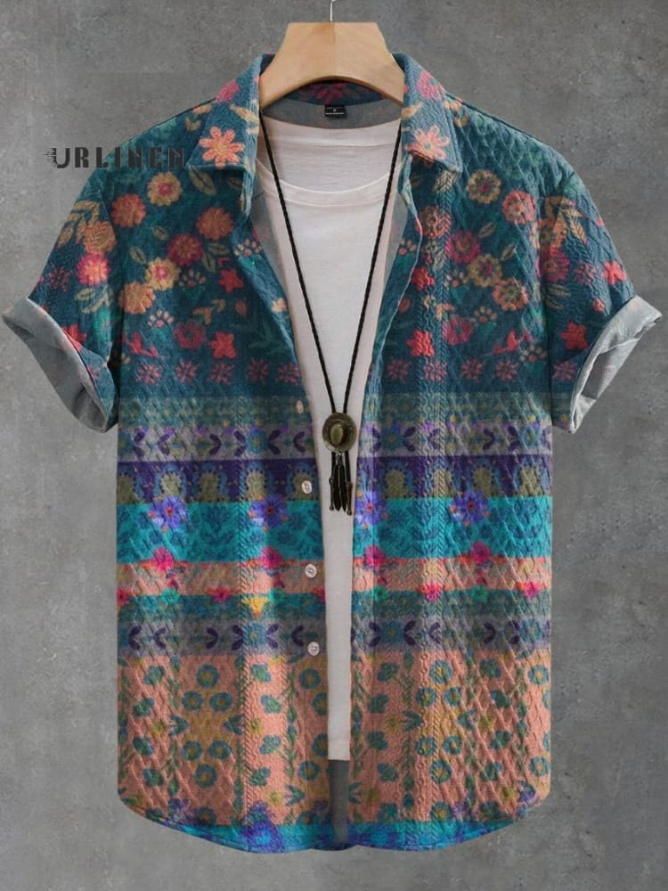 Bruno / Camisa elegante de tejido Jacquard