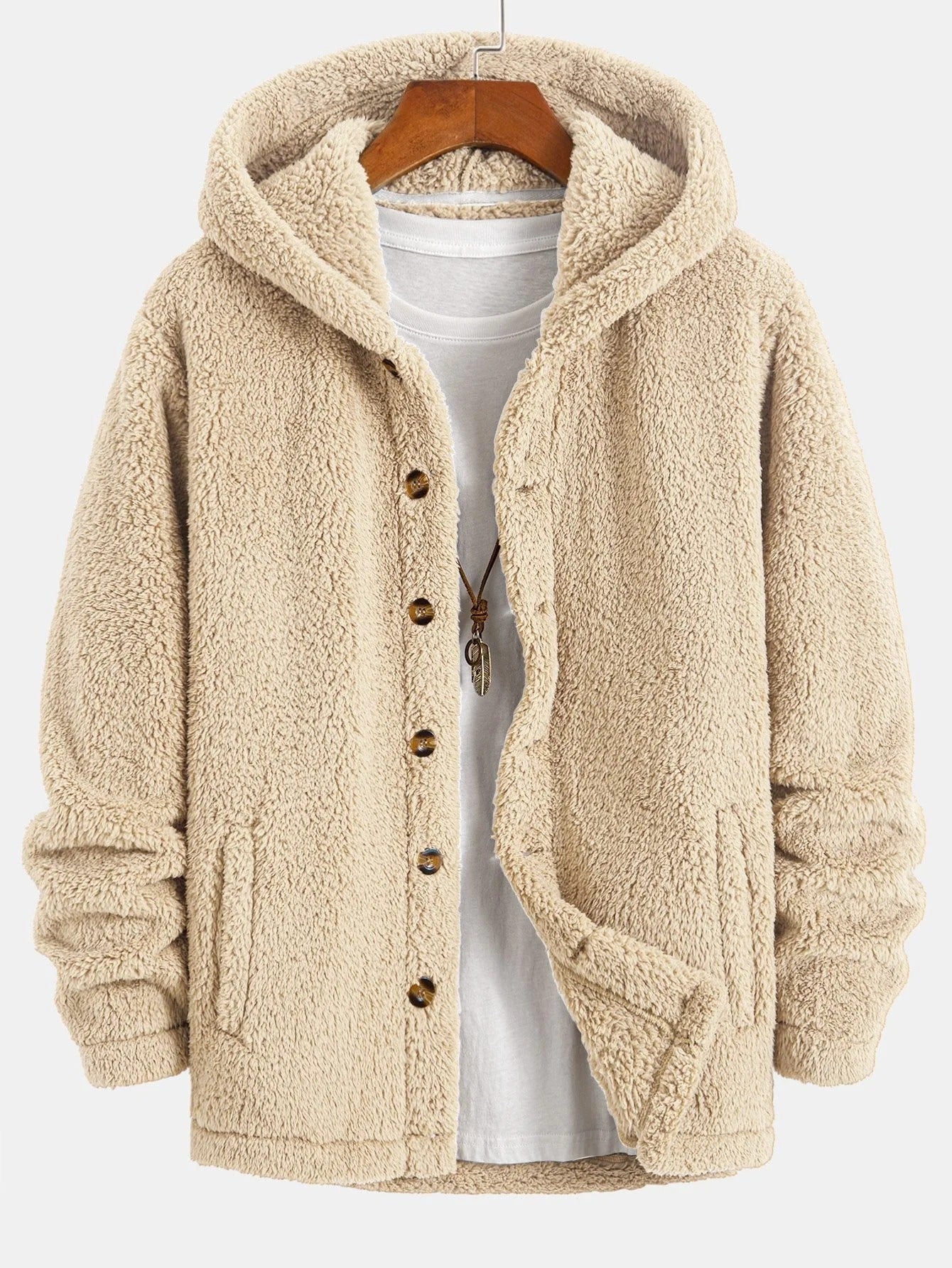 Bruno / Abrigo cómoda de felpa con capucha