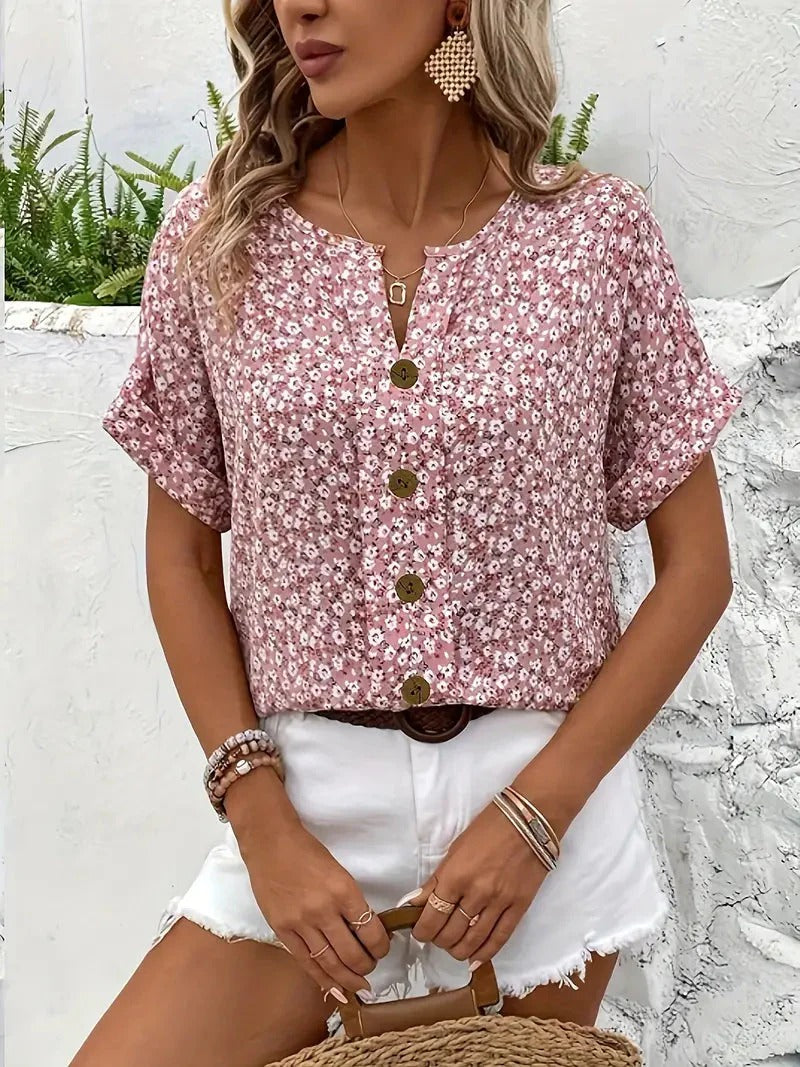Mila / Blusa Floral Elegante y Casual