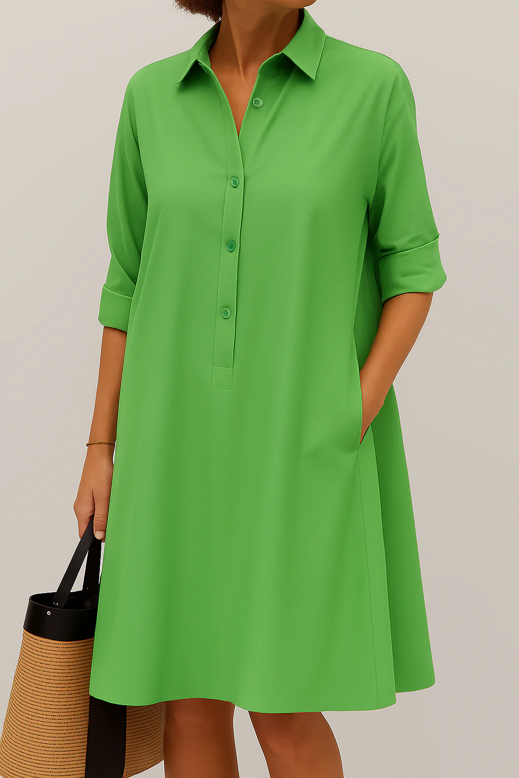 Lara / Vestido Camisero con Botones