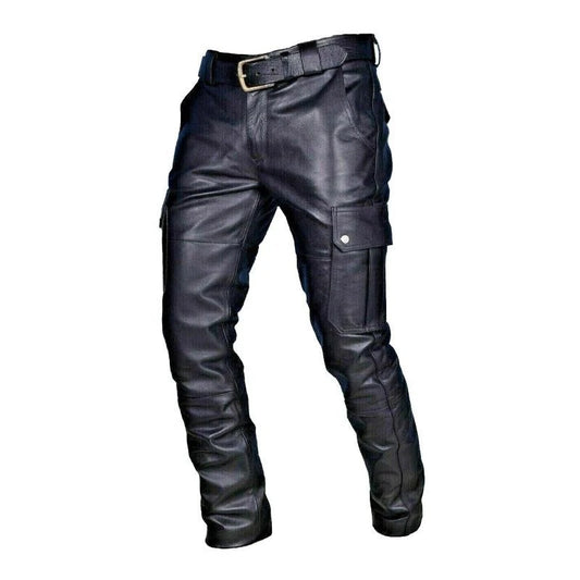 Claudio / Pantalones Slim de Hombre Estilo Vintage con Múltiples Bolsillos