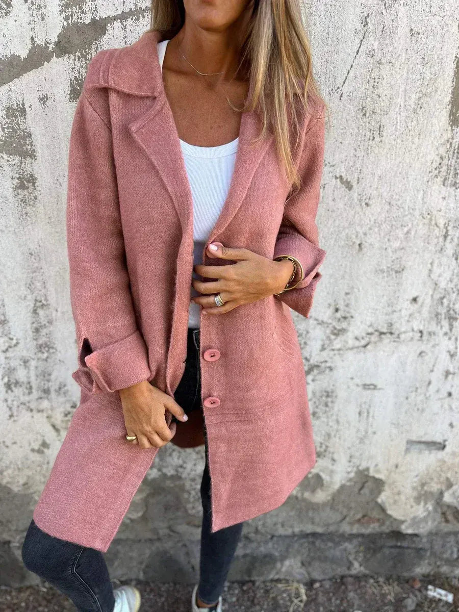 Lorena / Chaquetón Casual con Solapa