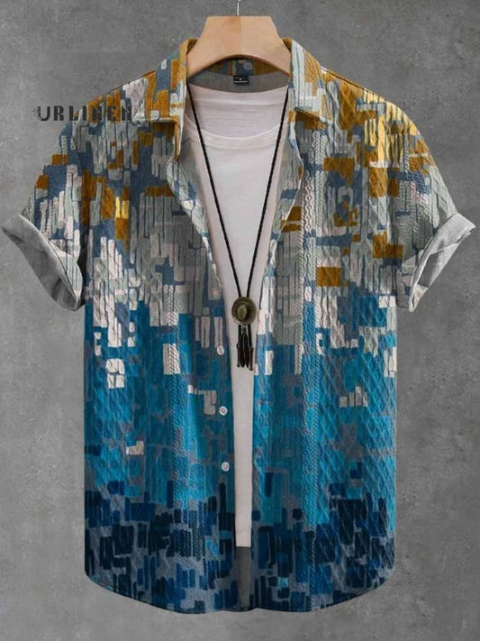 Bruno / Camisa elegante de tejido Jacquard