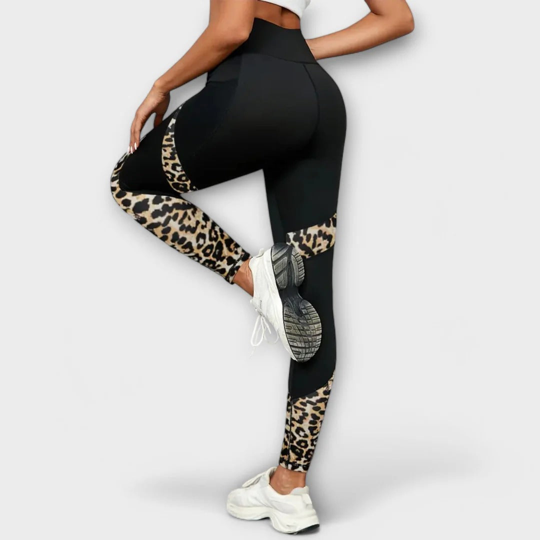 Ravana / Leggings deportivos con estampado de leopardo
