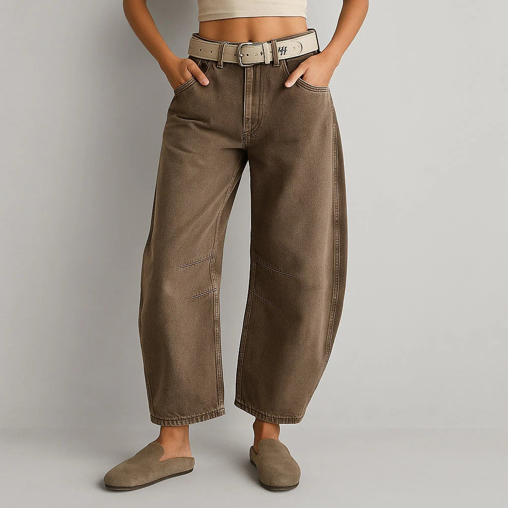 Mariposa / Pantalón Ancho de Estilo Relajado