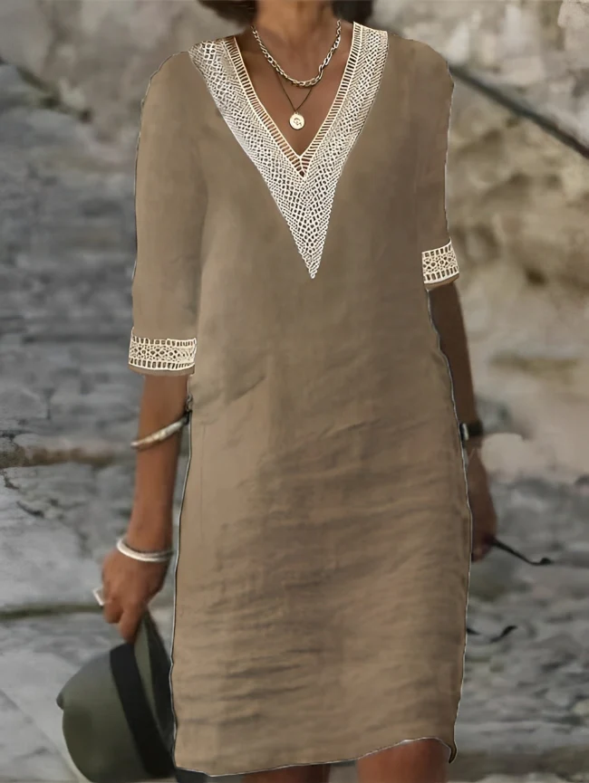 Noa / Vestido de lino y algodón
