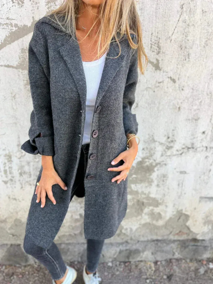 Lorena / Chaquetón Casual con Solapa