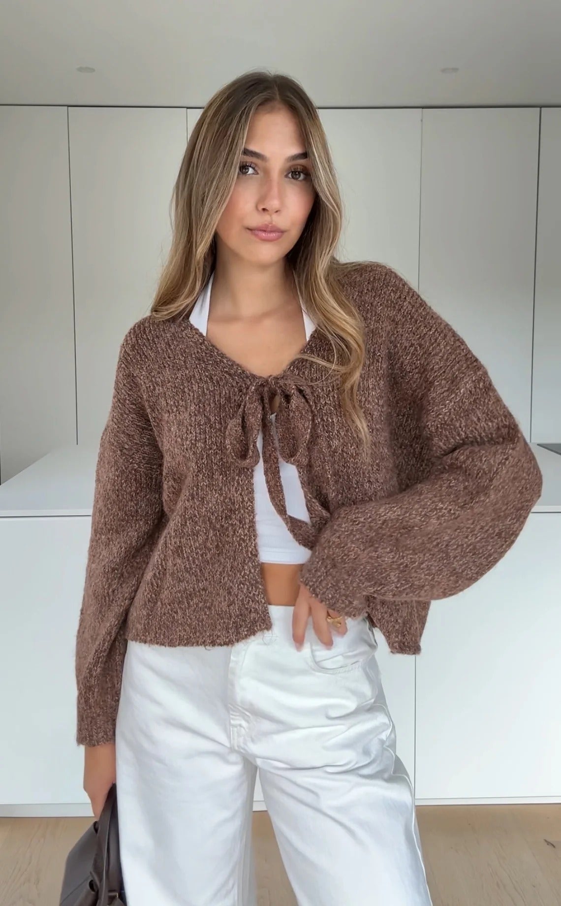 Cárdigan Brown Velvet