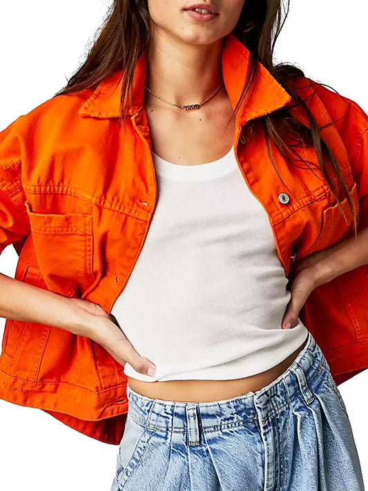 Chenille / Chaqueta Casual con Botones