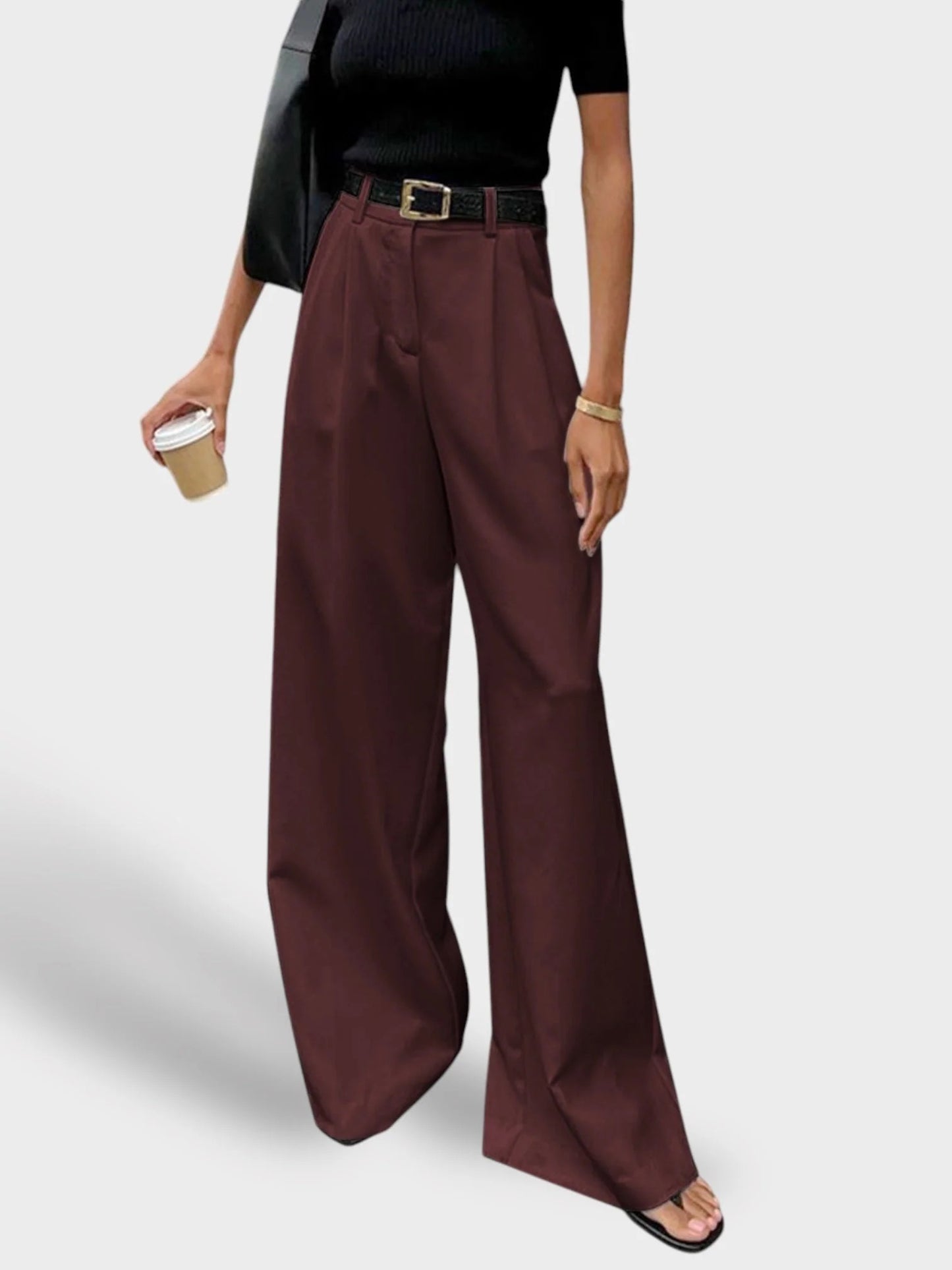 Línea Serena / Pantalón Clásico de Caída Fluida