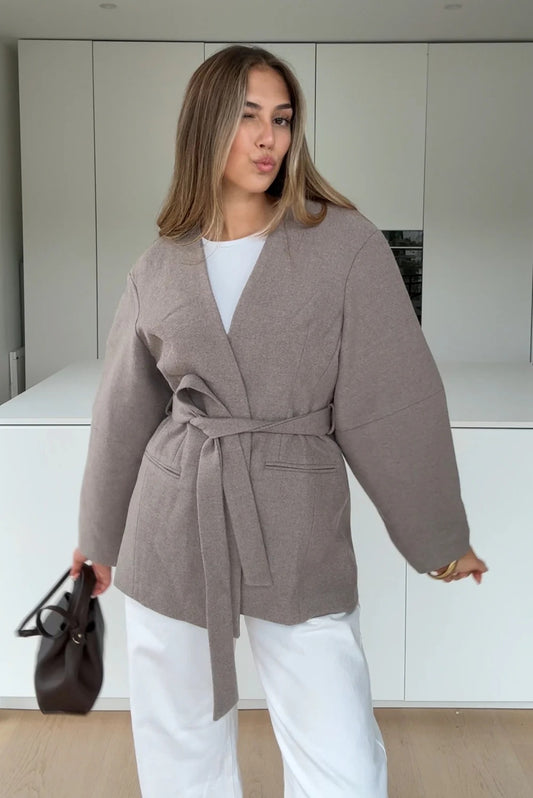 Abrigo Silver Velvet