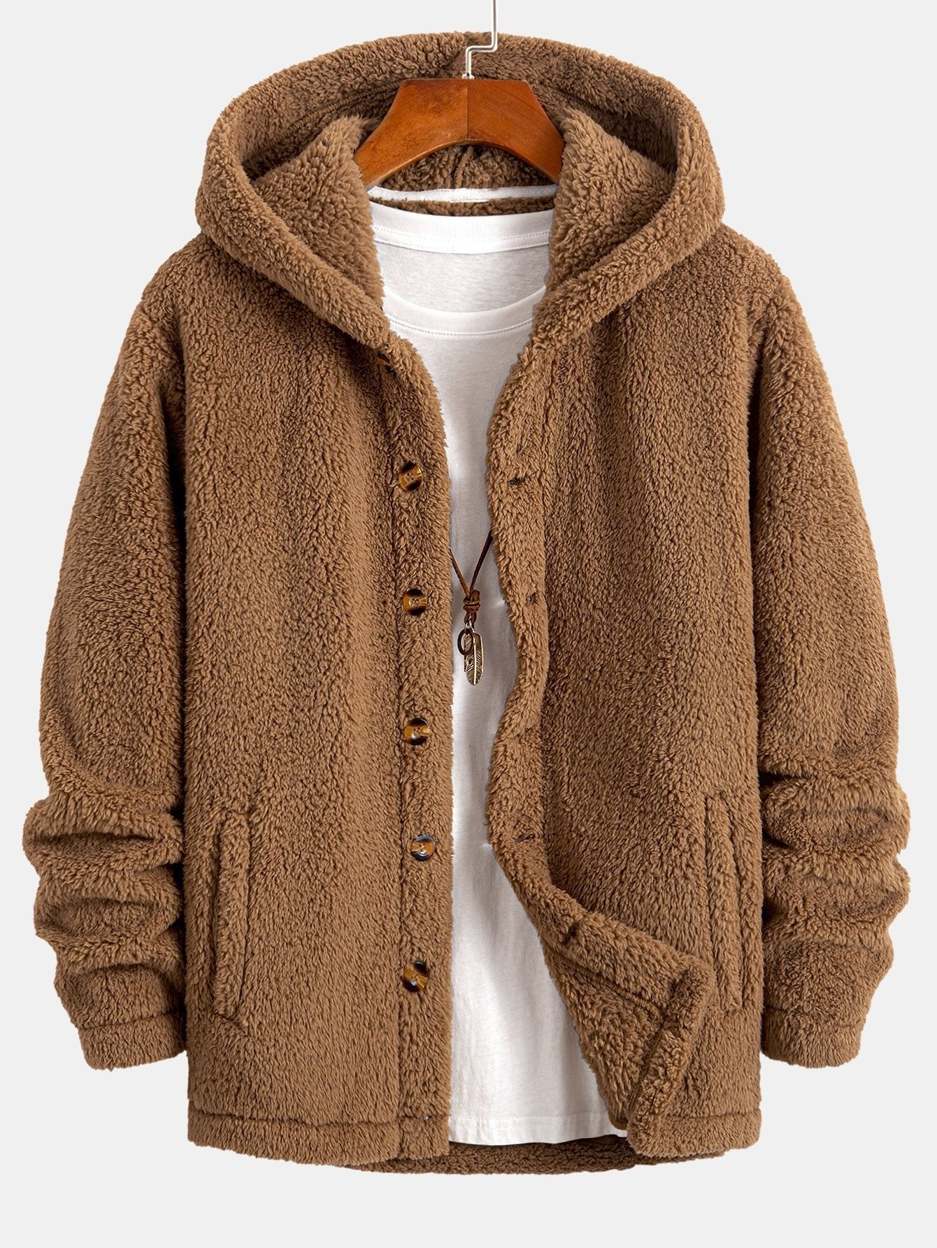 Bruno / Abrigo cómoda de felpa con capucha