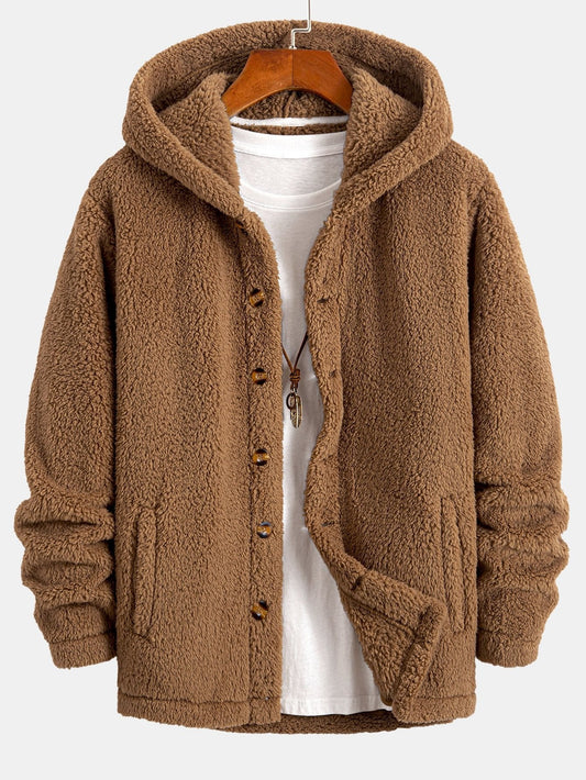 Bruno / Abrigo cómoda de felpa con capucha