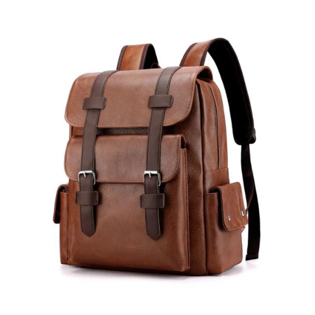 Mochila de Cuero Vintage Épica