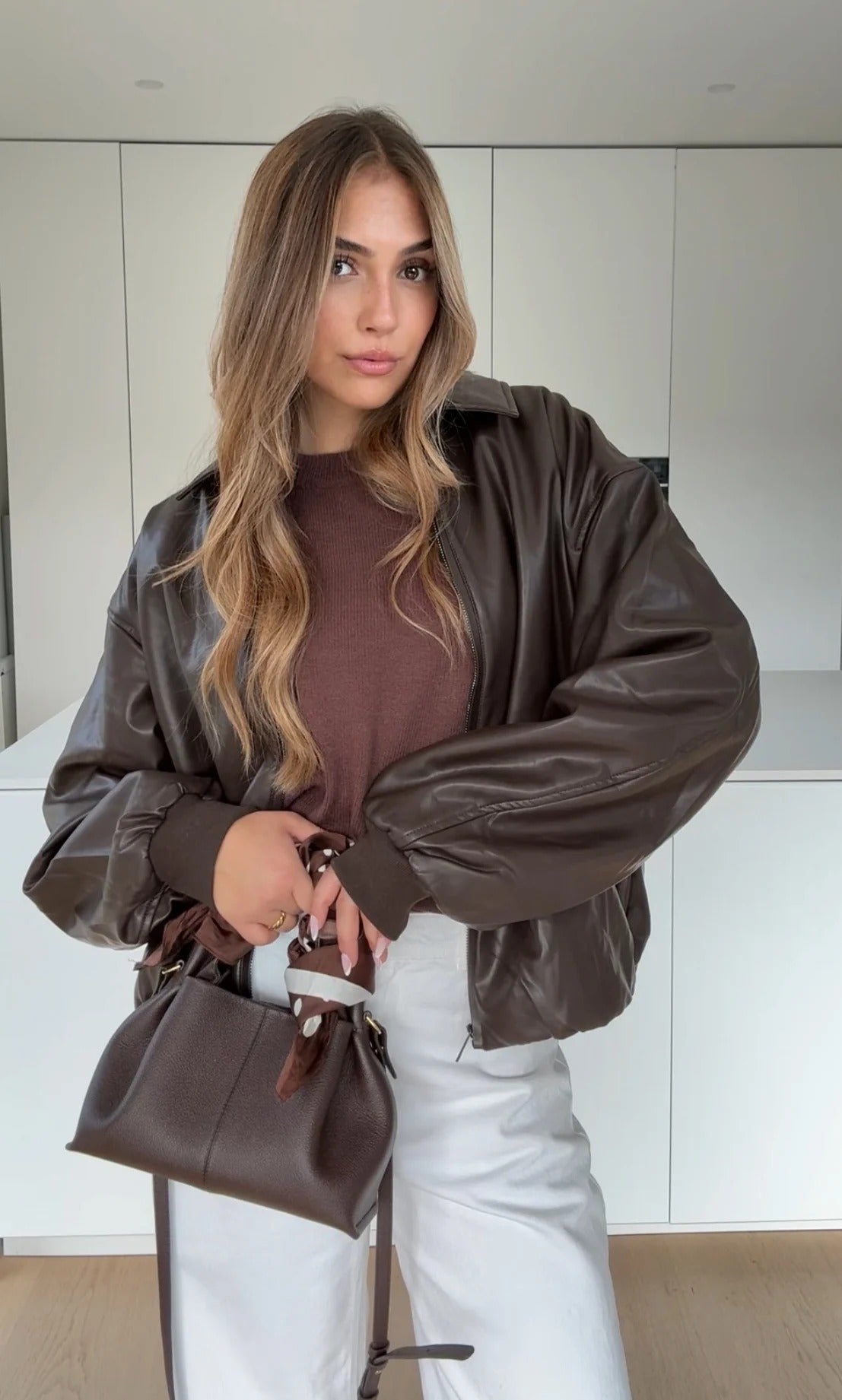 Chaqueta Luxe Velvet Café