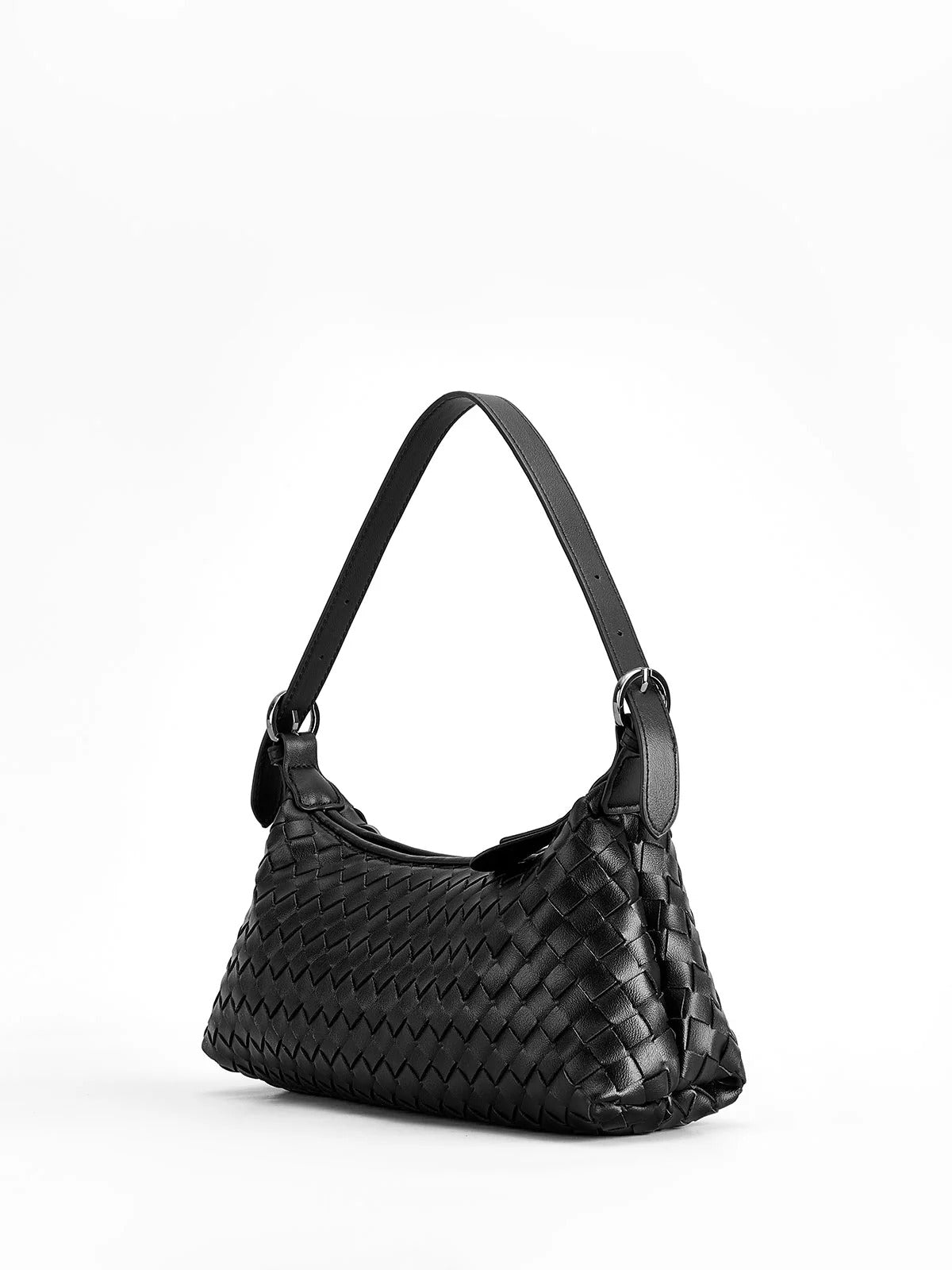 Sienna Luxe / Bolso Bandolera con Hebilla Tejida