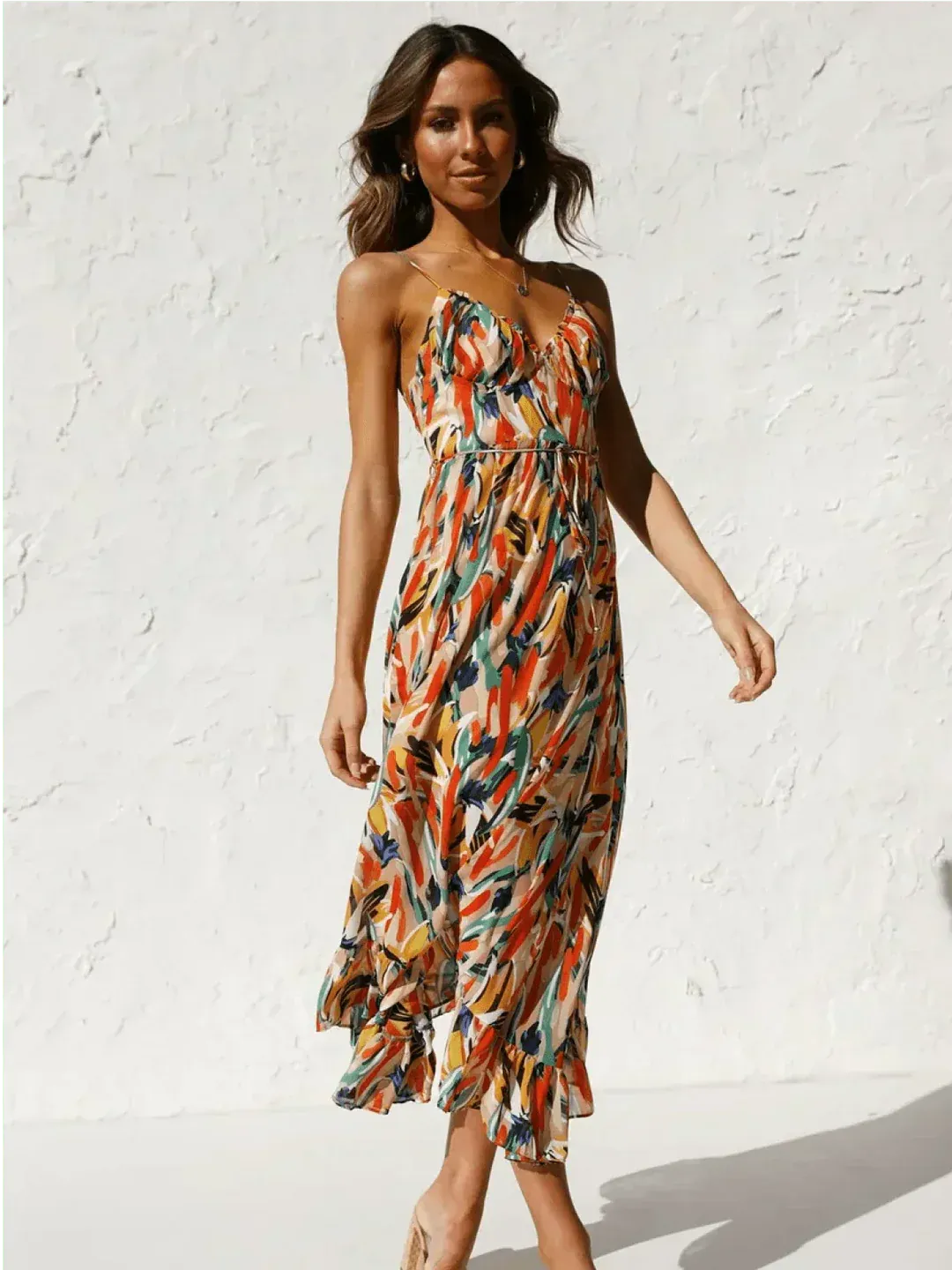 Chiara / Vestido Midi Colorido