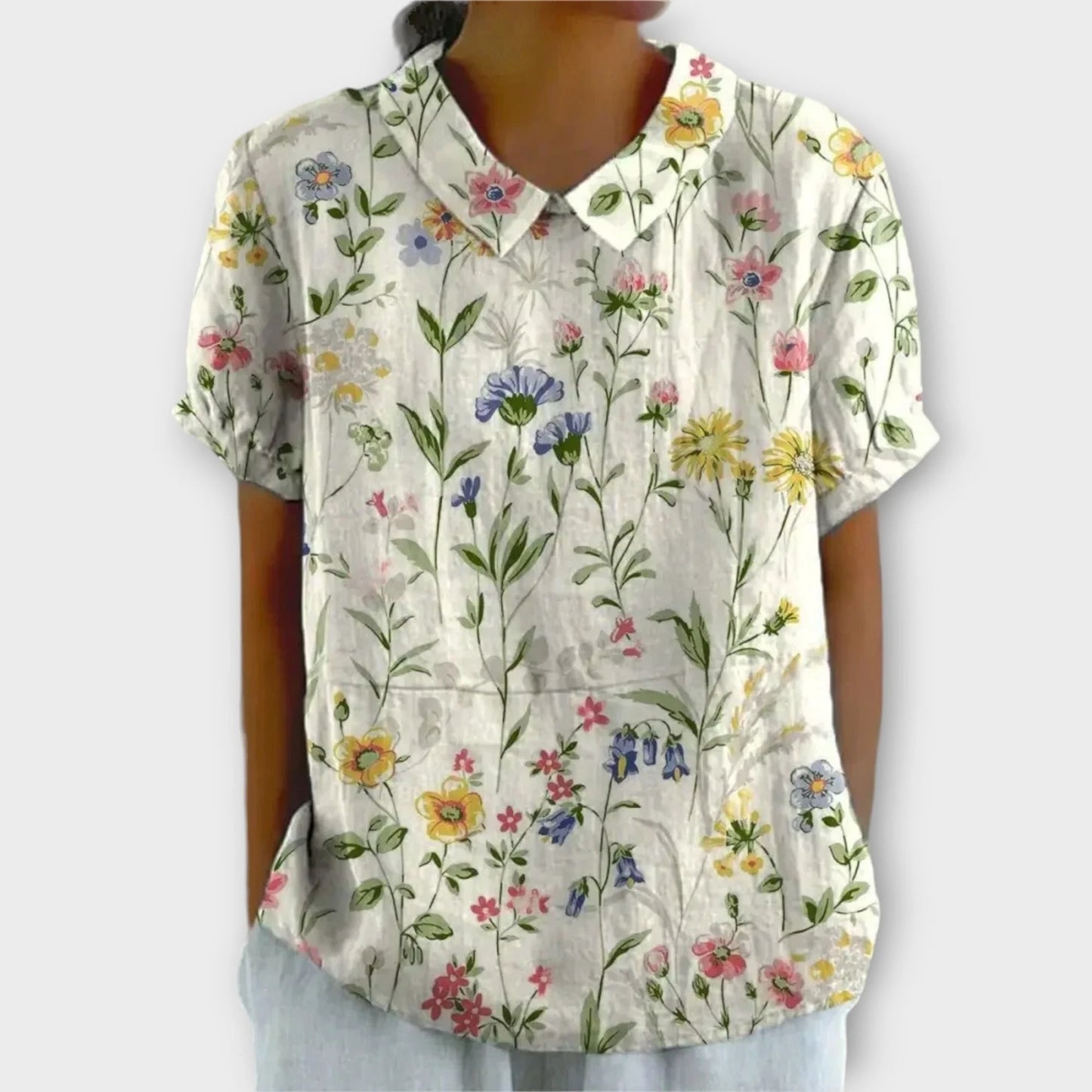 Amara / Blusa Casual Elegante con Estampado Floral