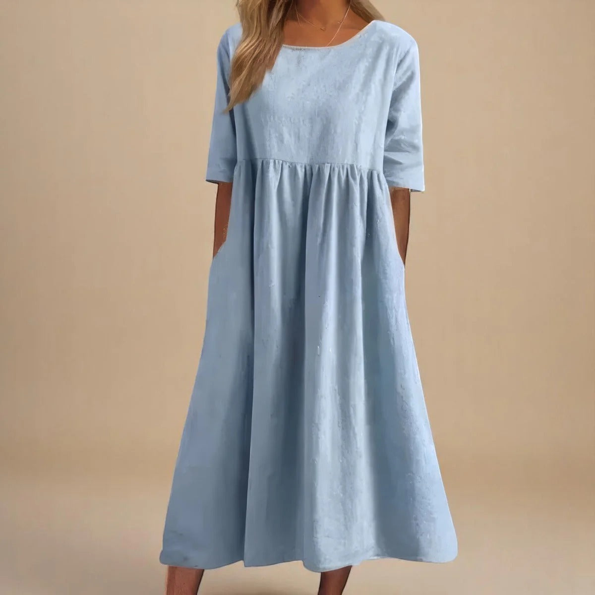 Lina / Vestido de algodón aireado