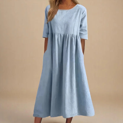 Lina / Vestido de algodón aireado