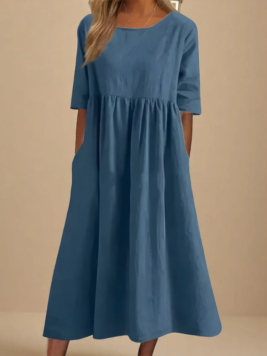 Lina / Vestido de algodón aireado