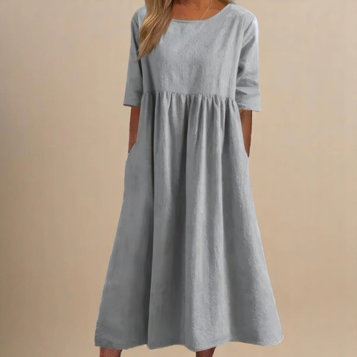 Lina / Vestido de algodón aireado