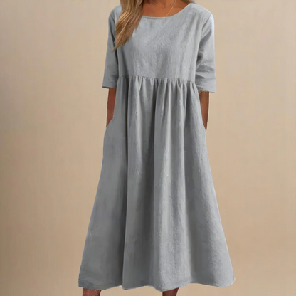 Lina / Vestido de algodón aireado