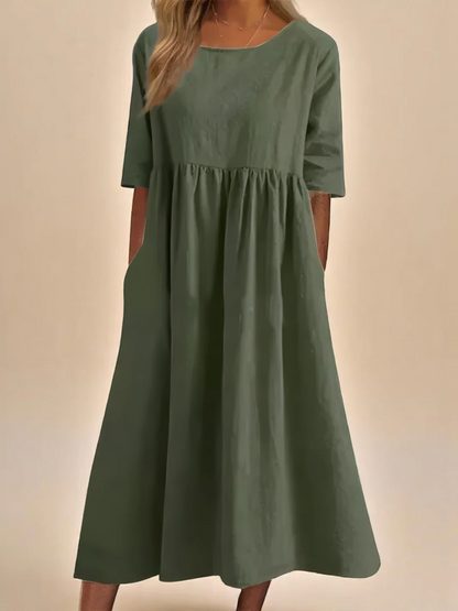 Lina / Vestido de algodón aireado