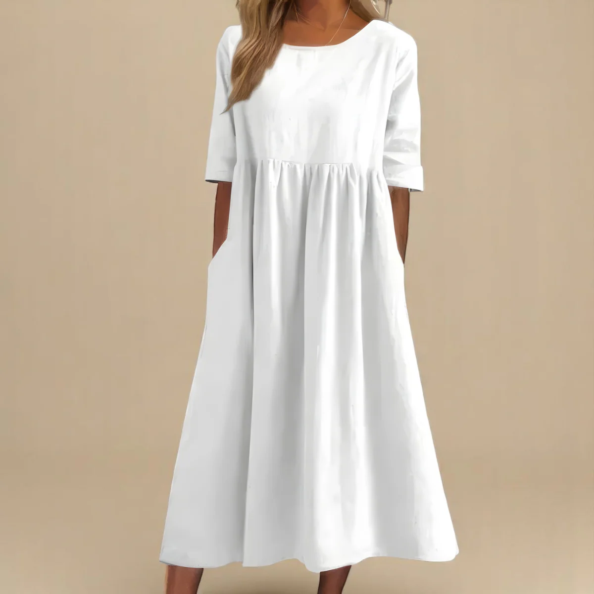 Lina / Vestido de algodón aireado