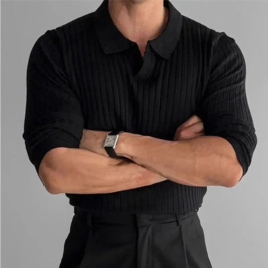 Elias / Polo Slim Fit de Manga Larga