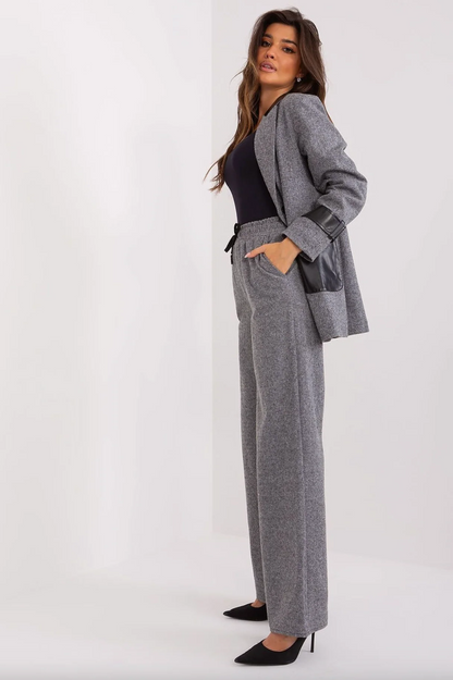 Elena / Pantalones elegantes de cintura alta