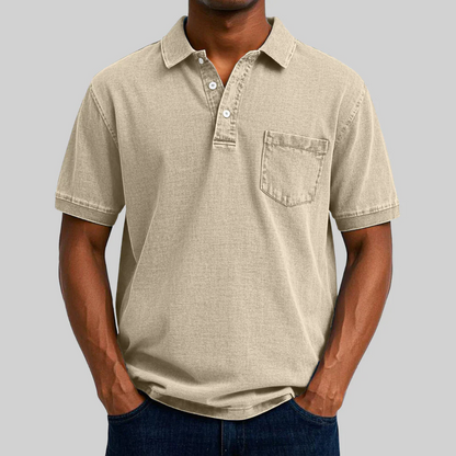 Dorian / Polo de Algodón Estilo Slim