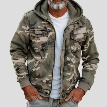 Bruno / Chaqueta Cargo con Capucha