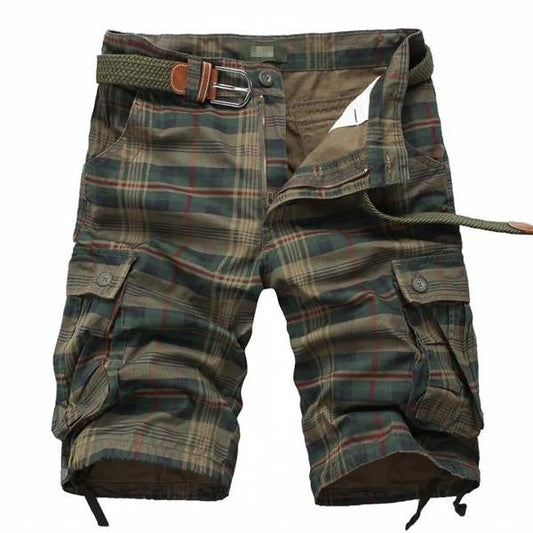 Ravello / Bermudas Vintage a Cuadros con Bolsillos