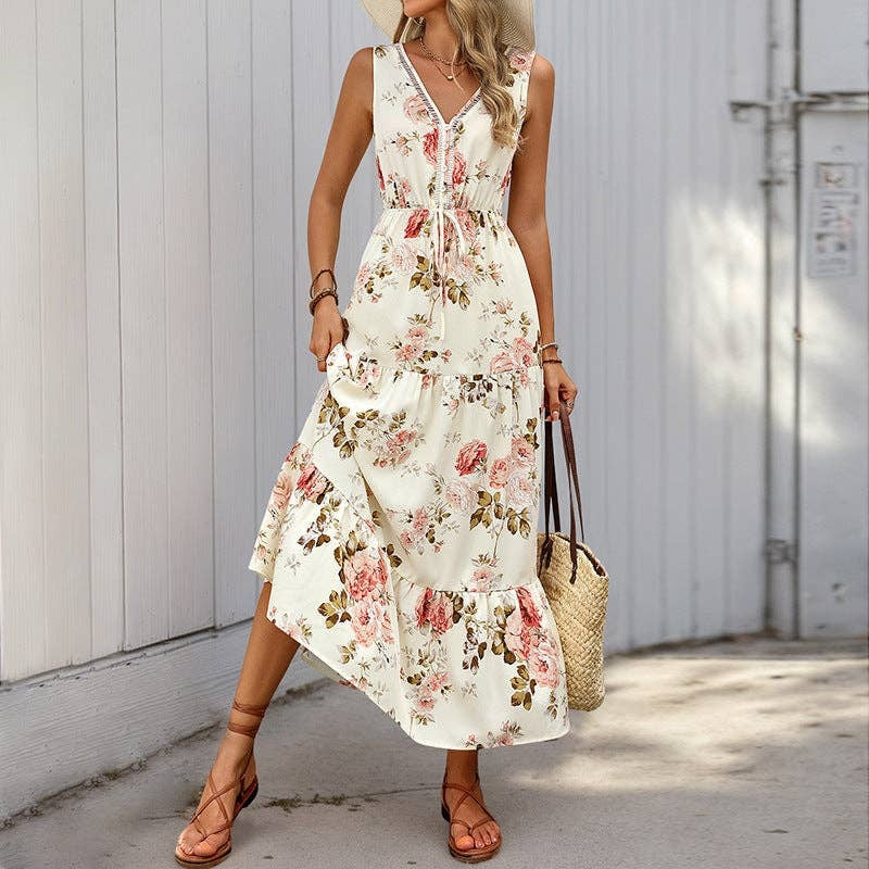 Evelyn / Vestido Floral Elegante de Calidad Premium