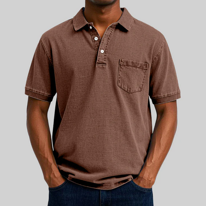 Dorian / Polo de Algodón Estilo Slim