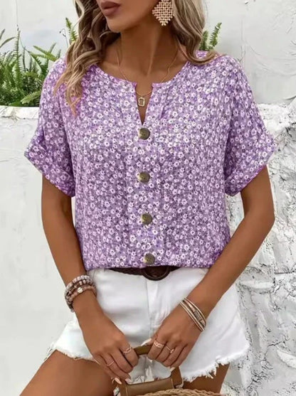 Mila / Blusa Floral Elegante y Casual