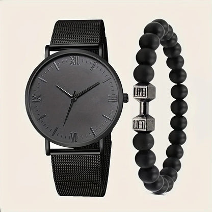 Dúo Vitalis™ / Reloj y Pulsera de Cuarzo para Hombre