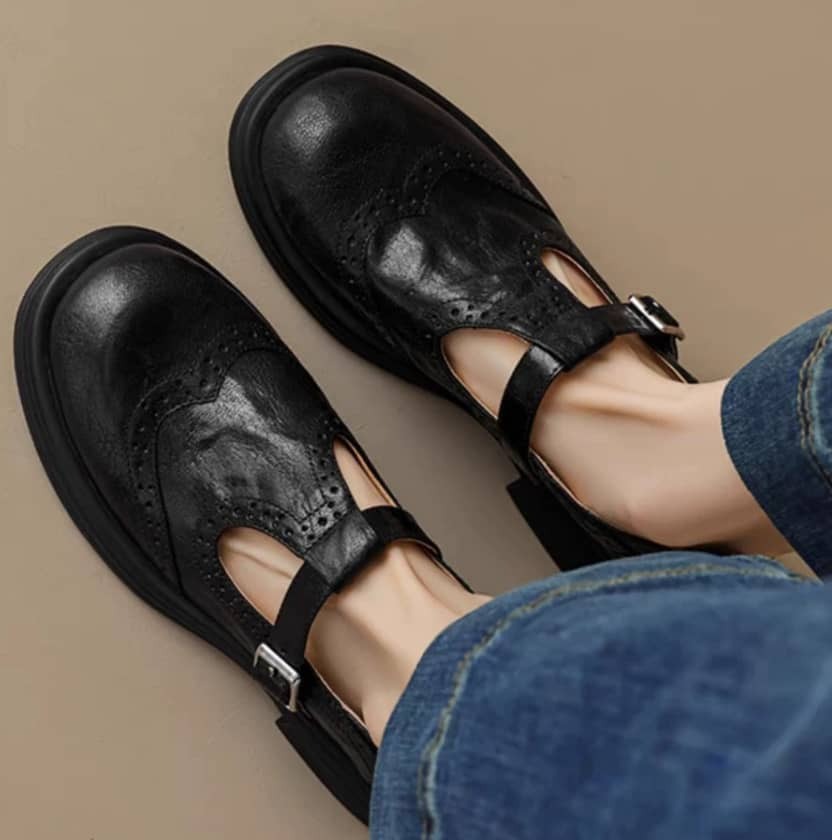 Naima / Mary Janes de cuero elegantes