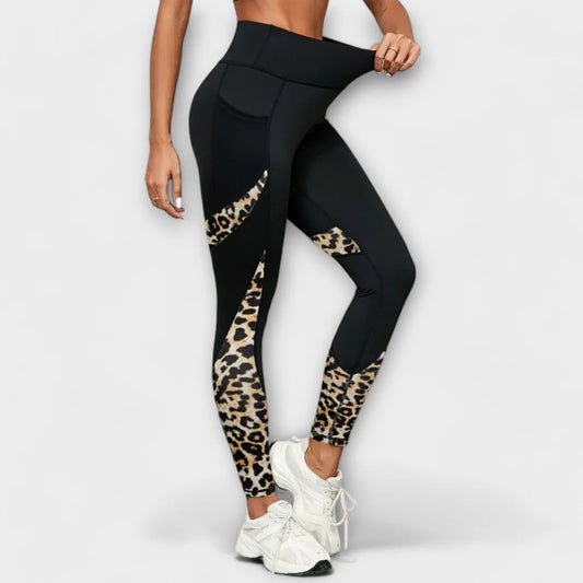 Ravana / Leggings deportivos con estampado de leopardo