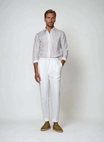 Brisa Blanca / Pantalón de Lino Fresco y Veraniego