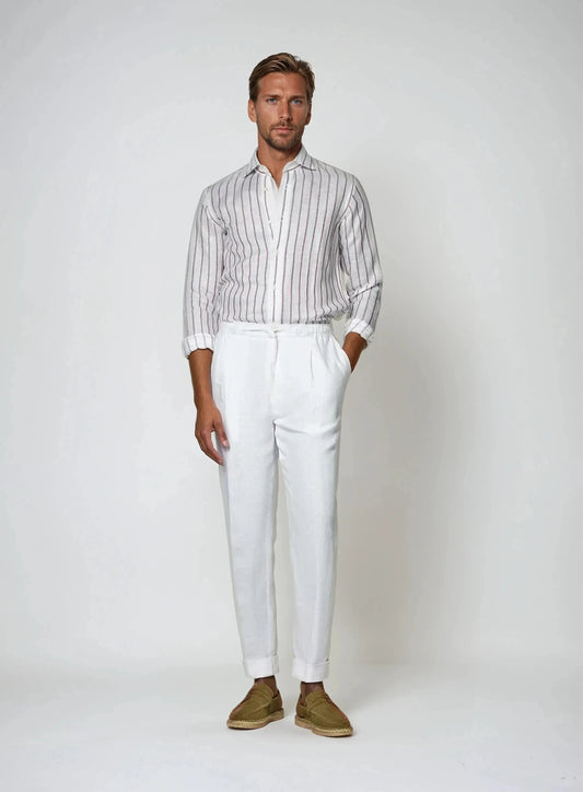 Brisa Blanca / Pantalón de Lino Fresco y Veraniego