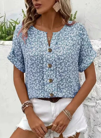 Mila / Blusa Floral Elegante y Casual