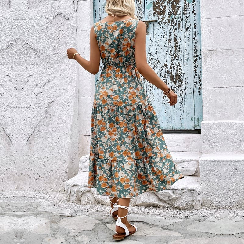 Evelyn / Vestido Floral Elegante de Calidad Premium