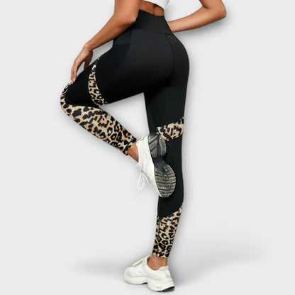 Ravana / Leggings deportivos con estampado de leopardo