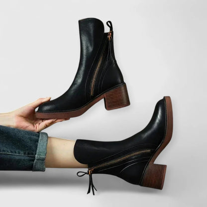 Aveline™ / Botines elegantes de tacón cuadrado