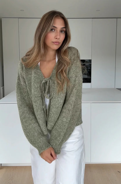Cárdigan Sage Velvet