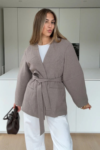 Abrigo Silver Velvet